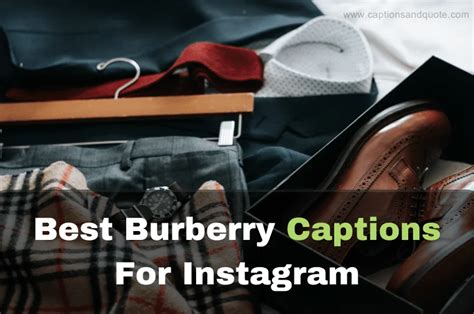 Best Burberry Captions For Instagram with Quotes [Perfect]